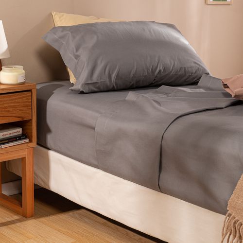 Juego de Sábanas 1 Plaza Liso Colores