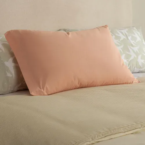 Funda de Almohada Queen Algodón Blend Lisa