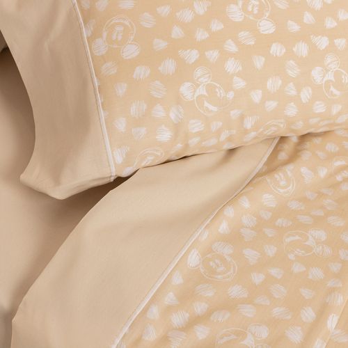 Juego de Sábanas Queen Algodón Disney Mickey Crayón