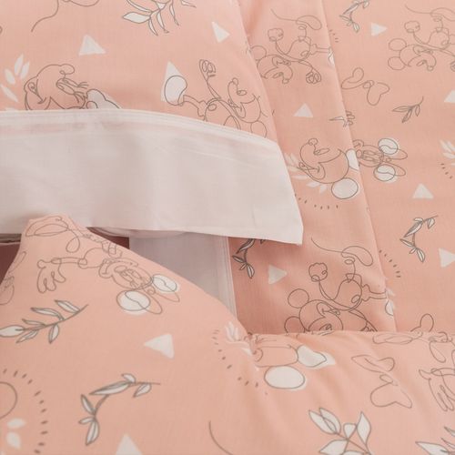 Juego de Sábanas Queen Algodón Disney Mickey y Minnie Garabatos