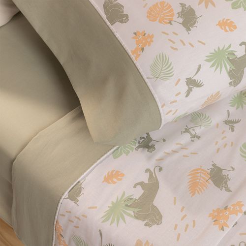 Juego de Sábanas Extra Queen Algodón Disney El Rey León Animales