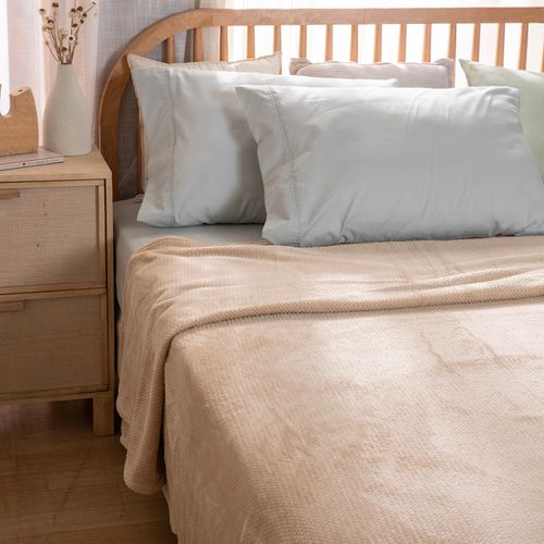 Frazada King Jacquard Flannel Fleece Lisa