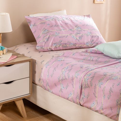 Juego de Sábanas 1 Plaza Algodón Blend Koalas