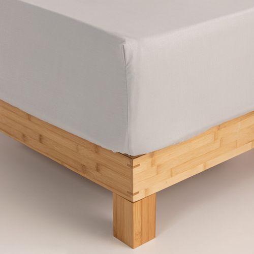 Sábana Ajustable Queen Algodón Satén 360 Hilos Liso