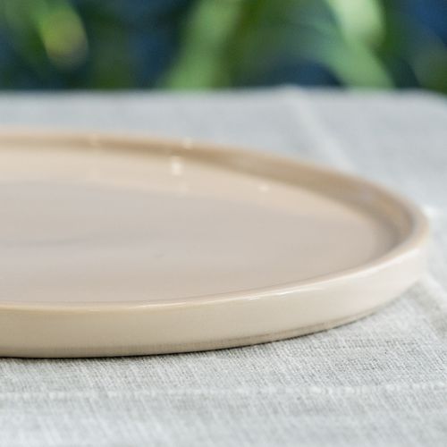 Plato de Cerámica Artesanal para Postres