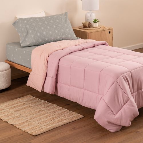 Acolchado 1 Plaza Reversible Liso