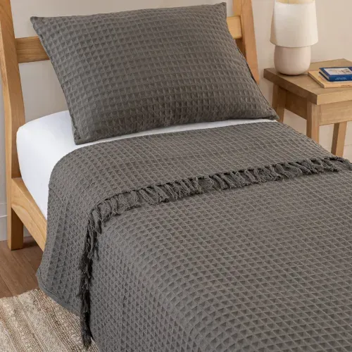 Cubrecama Twin Rústico Waffle