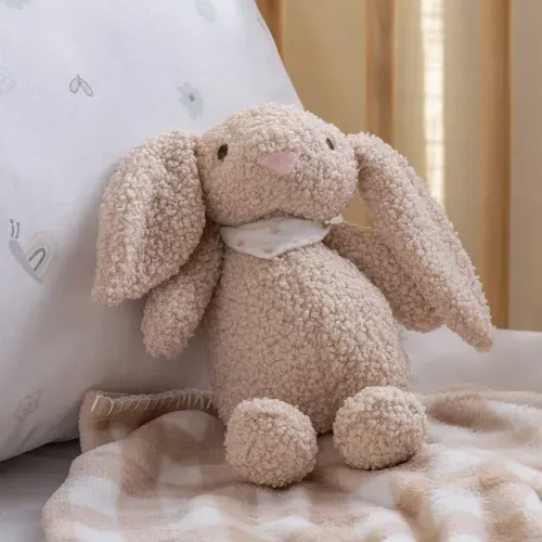Set de Peluche Conejito con Manta Cuadrillé