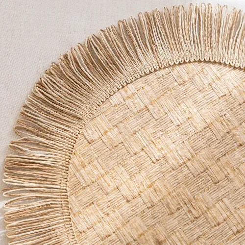 Portaplato Individual de Mesa Entramado Flecos