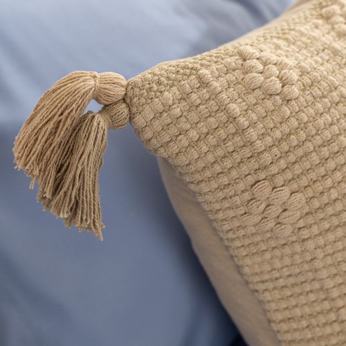 Funda de Almohadón Bucles y Borlas