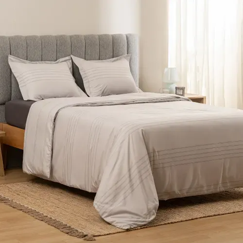 Funda de Acolchado Queen Rayas Max