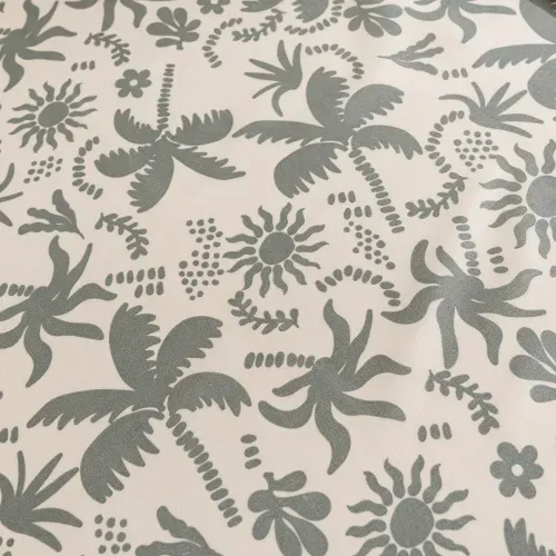 Mantel Rectangular Mediano Antimanchas Palmeras Summer