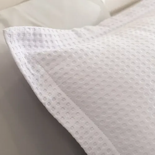 Funda de Almohadón Con Pestaña Waffle