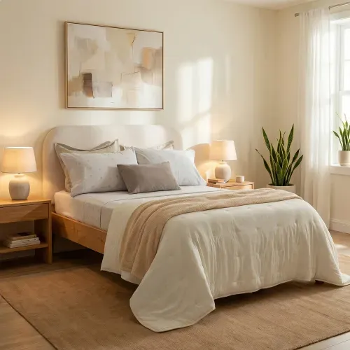 Juego de Sábanas Extra Queen Algodón Blend Floral Simple