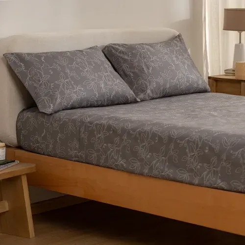 Juego de Sábanas Queen Flor Suave