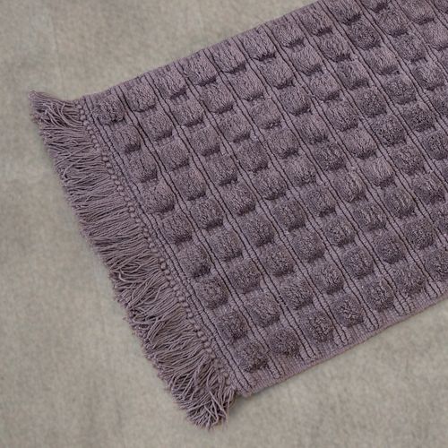 Alfombra de Baño Grande Texturada con Flecos