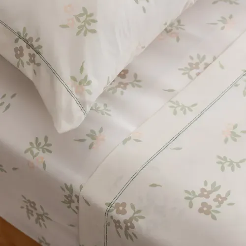 Juego de Sábanas Queen Ramos de Flores