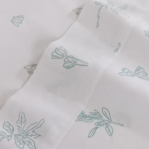 Juego de Sábanas King Algodón Peinado Flores Calm