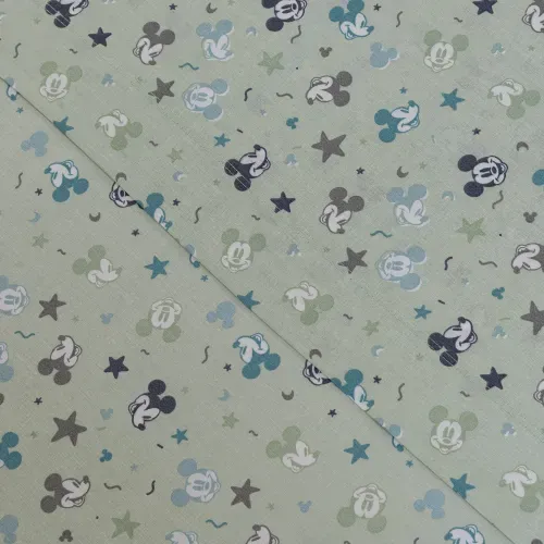 Juego de Sábanas 1 Plaza Algodón Mickey Simple