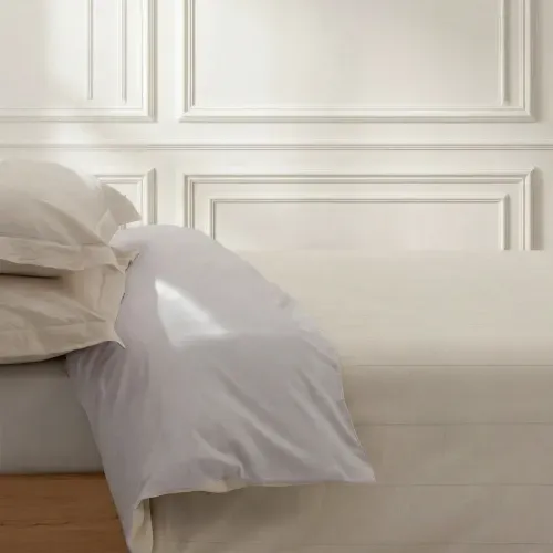 Funda de Acolchado King Cáñamo Rayas y Liso