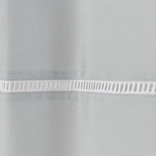 Cortina de Baño con Ojal Lisa con Vainilla