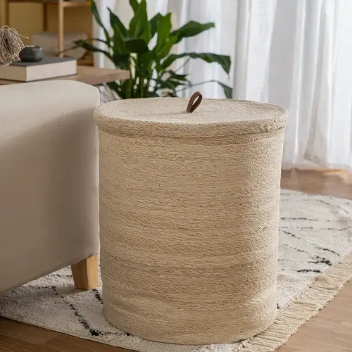 Contenedor Circular de Fibra Natural