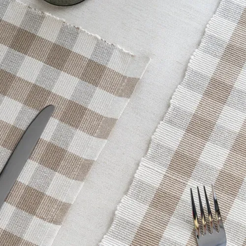 Set de 2 Individuales Cuadros Estilo Escocés