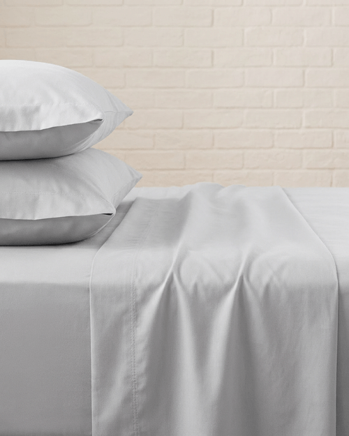 Juego de Sábanas Queen Algodón Blend Liso