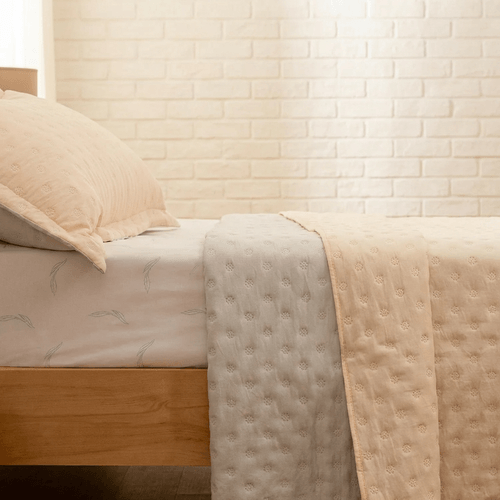 Cubrecama King Reversible Heatpress Redondo