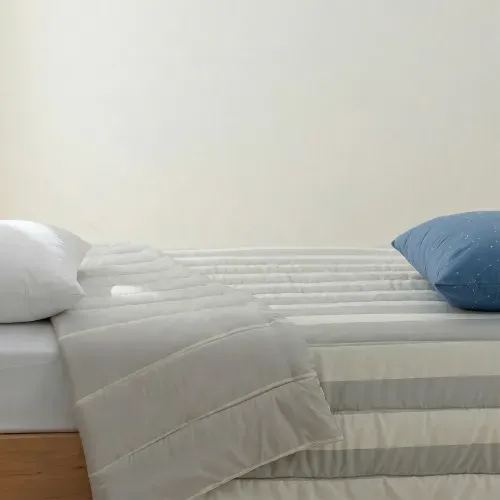 Acolchado 1 Plaza Reversible Rayado