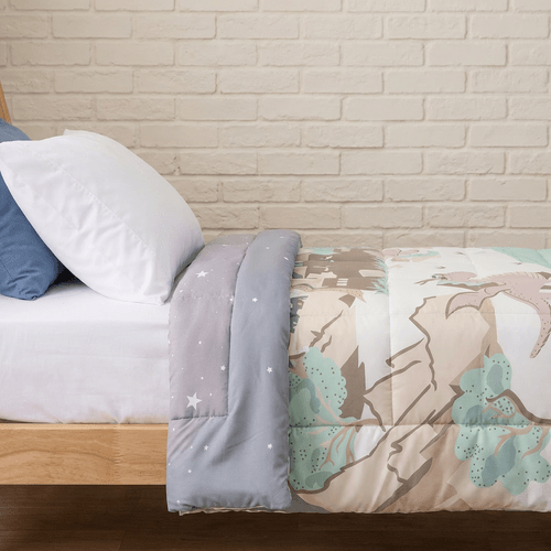 Acolchado 1 Plaza Reversible Mundo de Ensueño