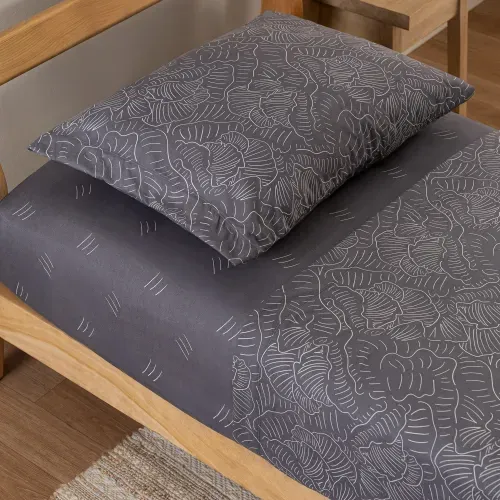 Juego de Sábanas Twin Extra Hojas Orgánicas