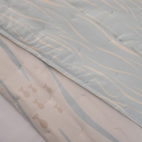 Cubrecama 1 Plaza Reversible Vida Marina