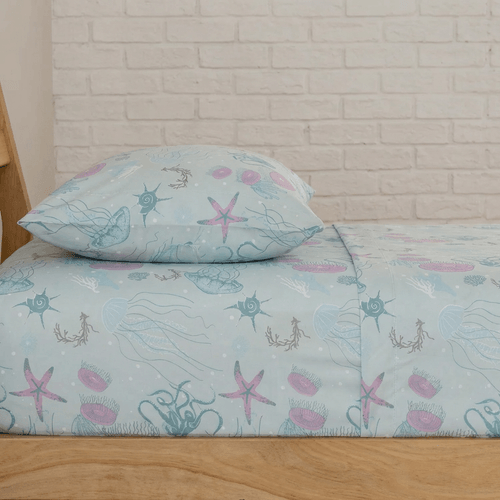 Juego de Sábanas 1 Plaza Medusas