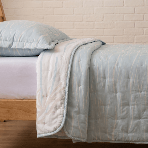 Cubrecama 1 Plaza Reversible Vida Marina