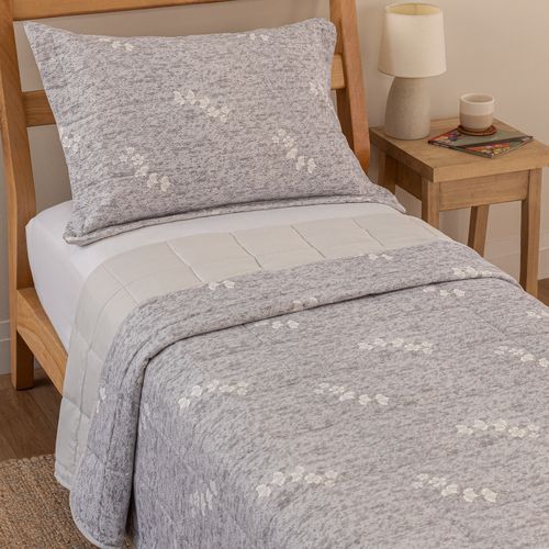 Cubrecama Twin Cooling Efecto Frío Hojas