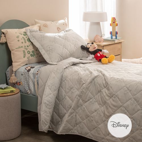 Cubrecama Twin Size Reversible Mickey Mouse