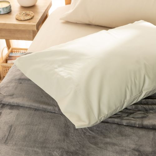Funda de Almohada Hotelera Queen Algodón Línea Egipcia 210 Hilos