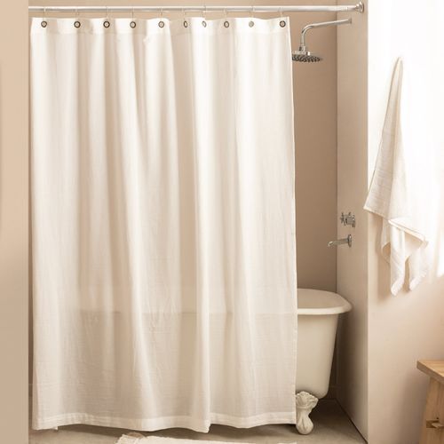 Cortina de Baño con Ojal Tusor Lisa