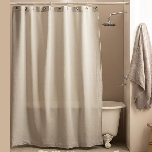 Cortina de Baño con Ojal Tusor Lisa