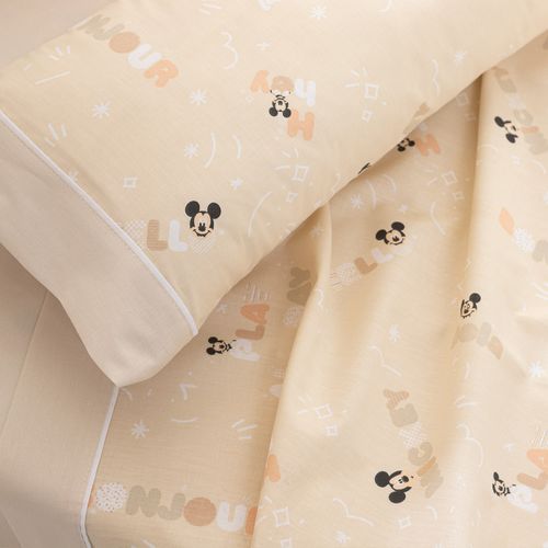 Juego de Sábanas Cuna Algodón Disney Hola Mickey