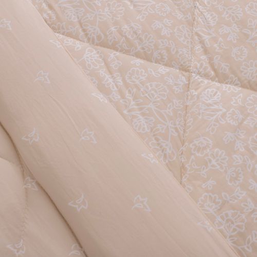 Acolchado Queen Reversible Flor Pureza