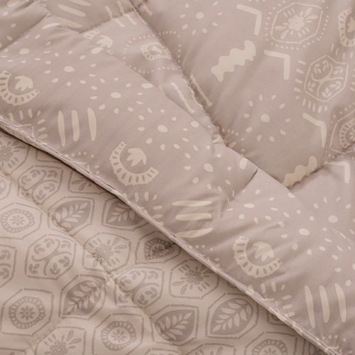 Plumón Sintético Queen Reversible Geo Sensitive