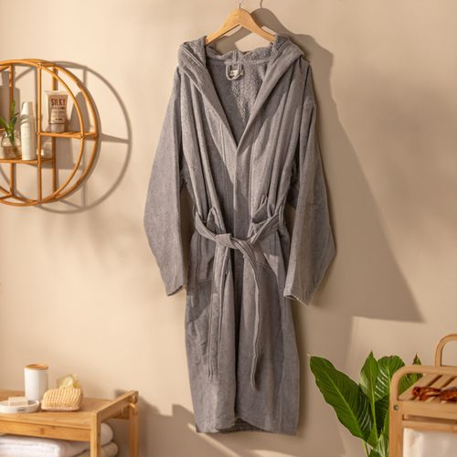 Bata de Baño Línea Velour con Capucha