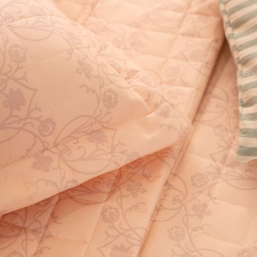 Cubrecama King Reversible Flores Ornamentales