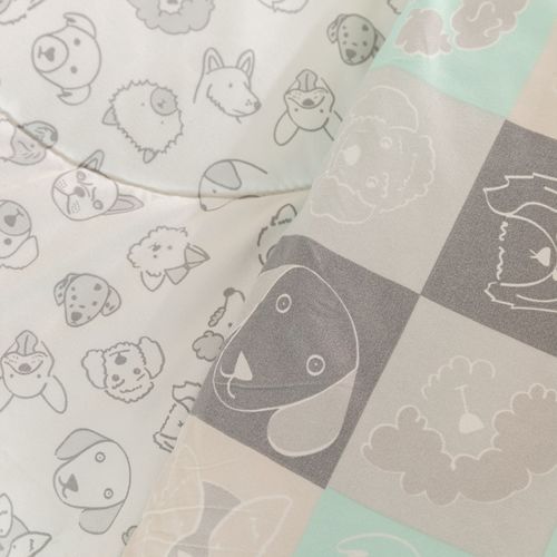 Acolchado 1 Plaza Reversible Puppy Patch