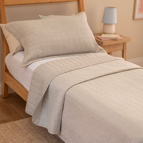 Cubrecama Twin Reversible New Waffle