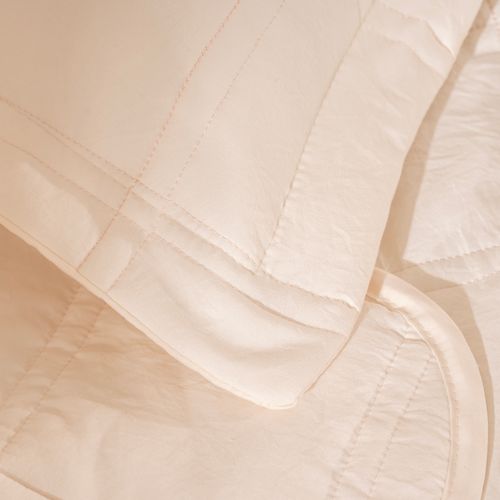 Cubrecama Twin Reversible Costura a Cuadros
