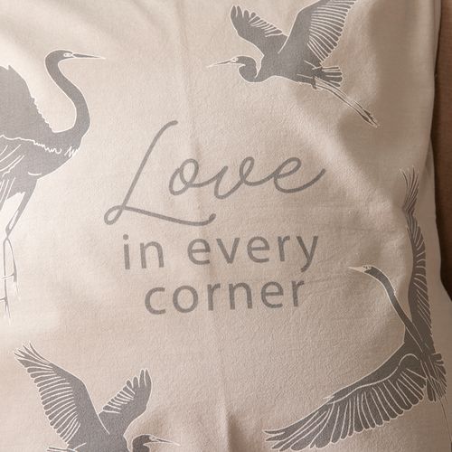 Funda de Almohadón Love Pájaros