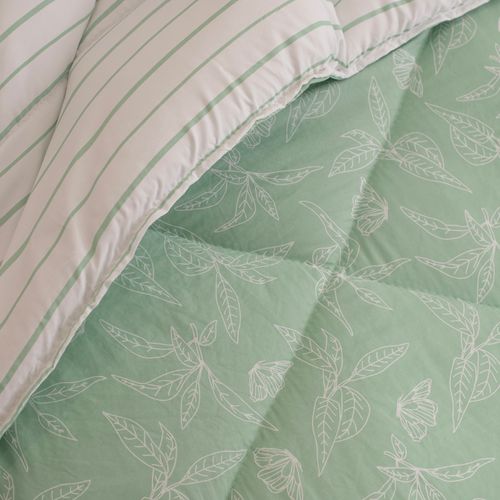 Acolchado Queen Reversible Nativas